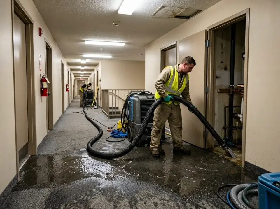 multi-unit-apartment-hallway-f-005 — frequently asked questions, Emergency Burst Pipe Water Extraction & Removal in Odenvill…